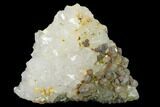 Quartz Crystal Cluster with Galena and Barite - Morocco #137147-1